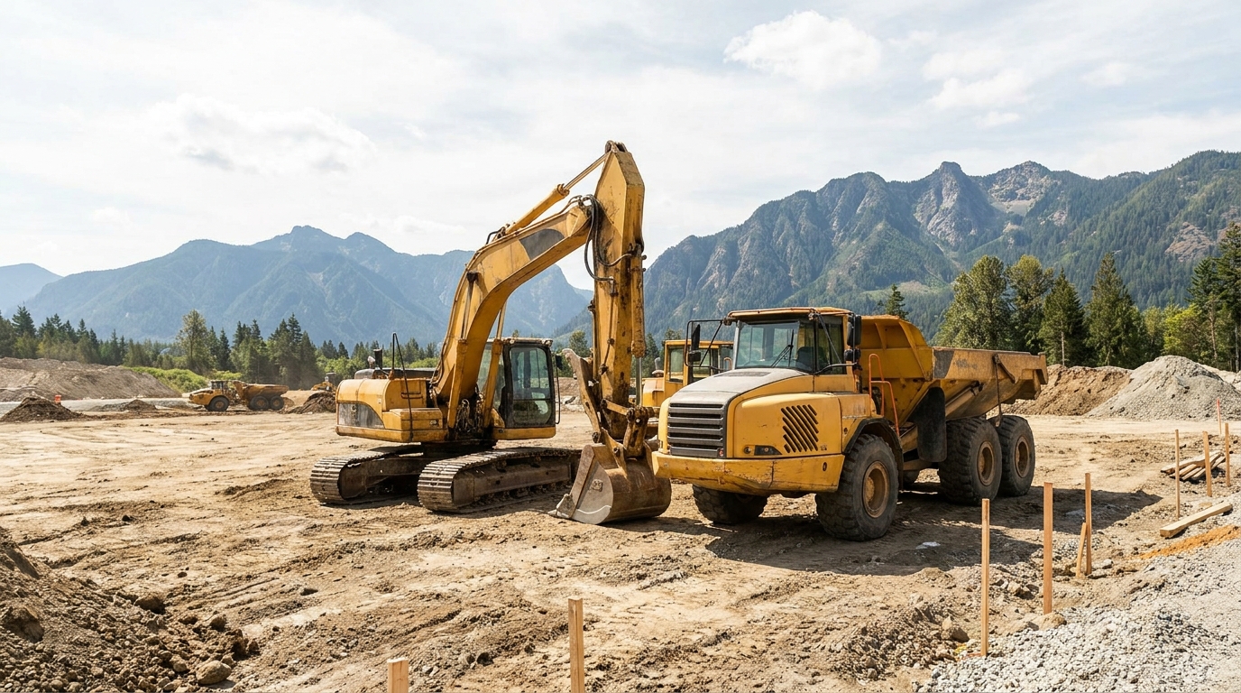 Excavators & Dump Trucks